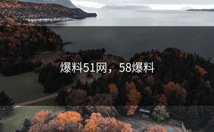 爆料51网，58爆料